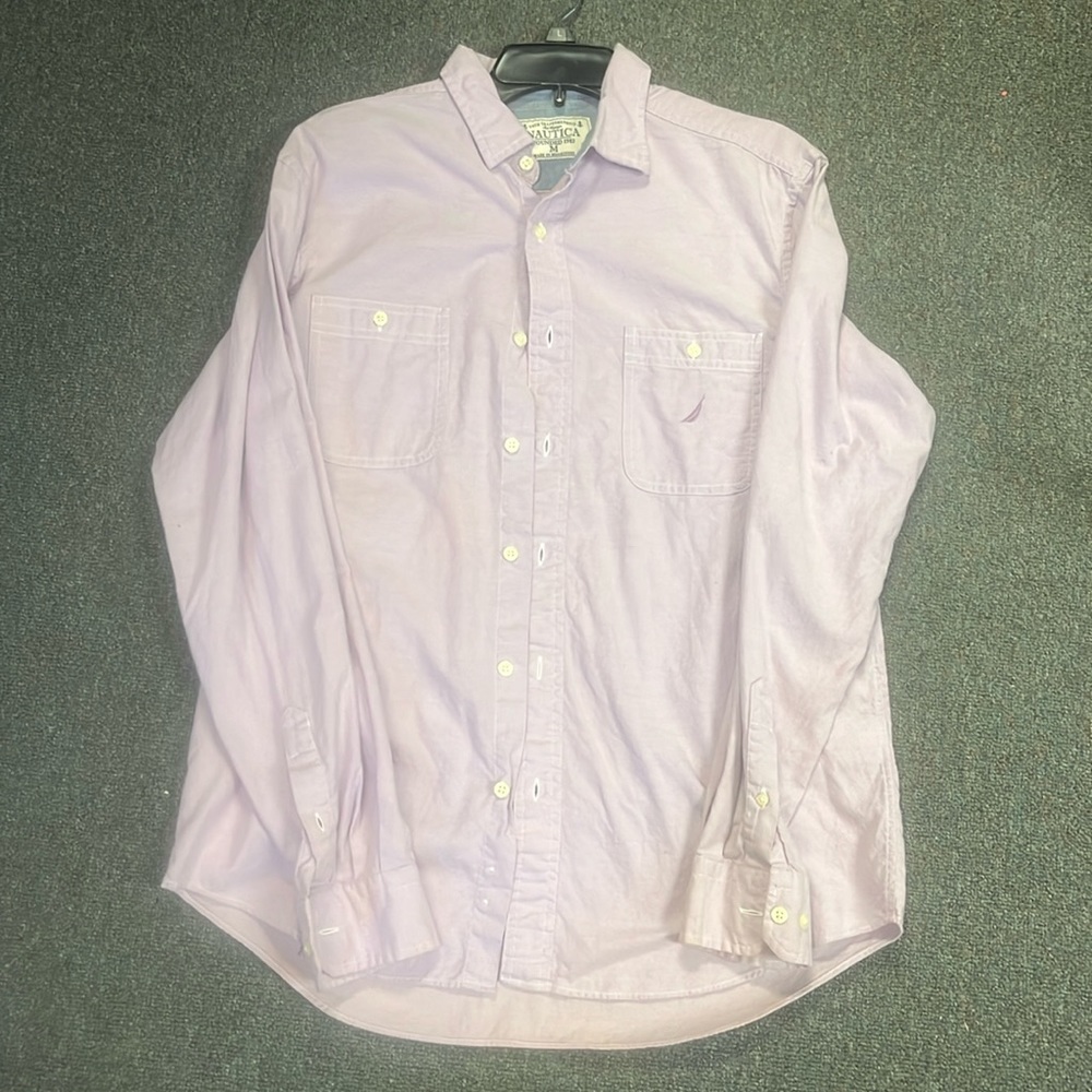 Lavender Button Down Women’s Medium - image 1